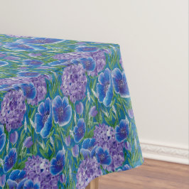 Bellisima Floral Hortensien & Mohn Tischdecke