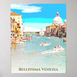 ** Bellissima Italienische Sprache Venedig Venedig Poster