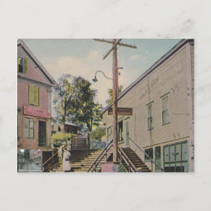Bellows Falls, Vermont Vintage Treppen Postkarte