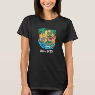 Bells Beach Australien Surfen Tiki Strand Urlaub  T-Shirt