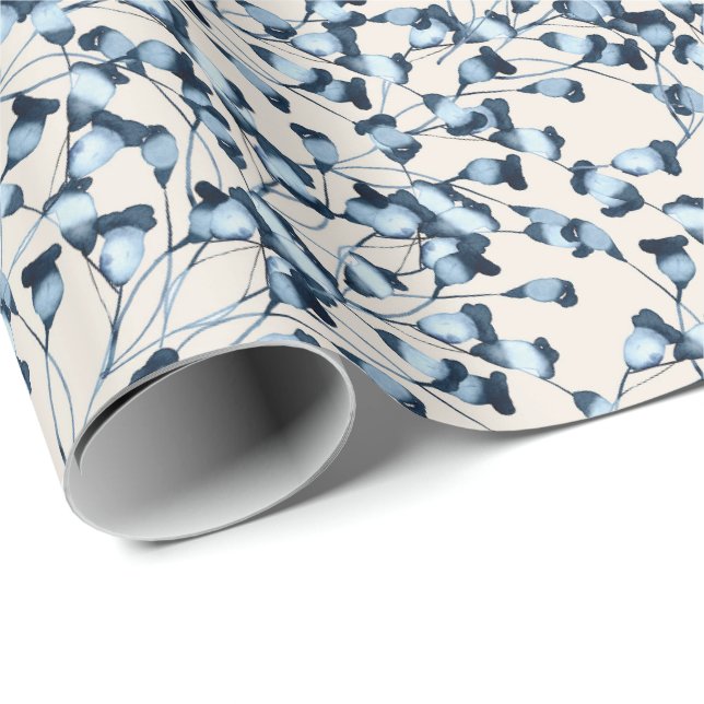 Bells Blume Wrapping Paper Geschenkpapier (Rolleneckpunkt)