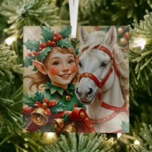 Bells Holly and Horse Christmas Elf