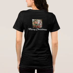 Bells Holly und Horse Weihnachtselfe Tri-Blend Shirt
