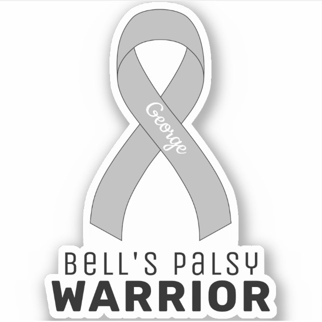 Bell's Palsy Warrior Vinyl Sticker (Vorderseite)