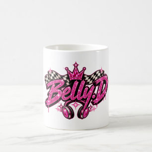 Belly.D Pink Crown Racing Kopfhörer Kaffeetasse