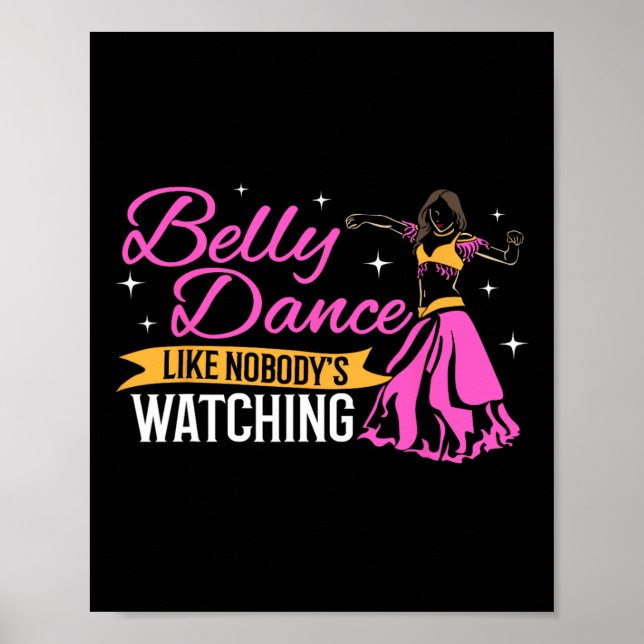 Belly Dance Beruflich Angesagt Bly Dancer Pro Bell Poster (Vorne)