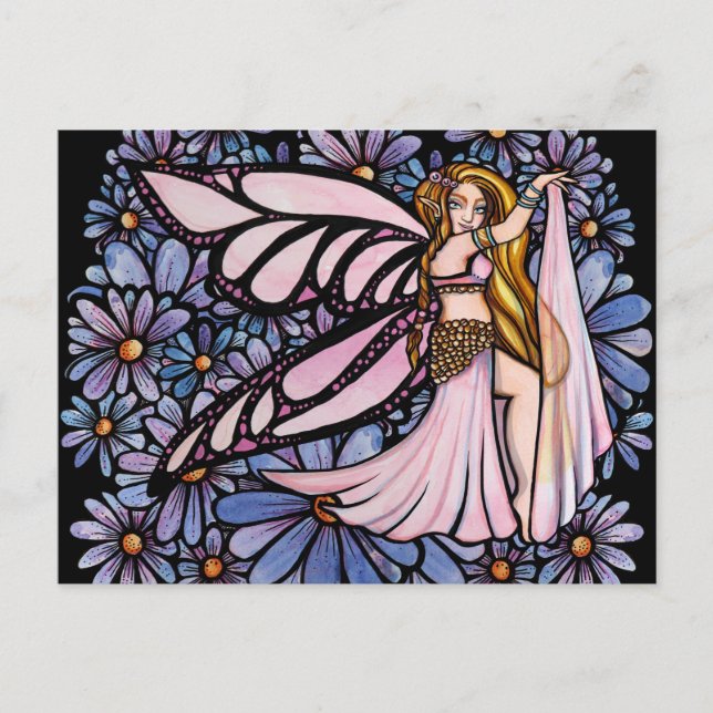 Belly Dance Fairy Art Bly Tanzfestival Postkarte (Vorderseite)
