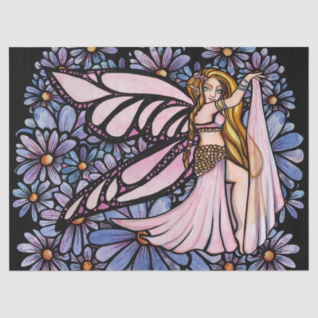 Belly Dance Fairy Art Bly Tanzfestival Seidenpapier (Vorderseite)