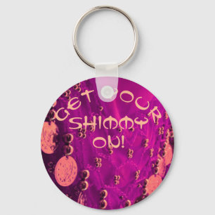 Belly dance hip scarf with coins keychain schlüsselanhänger