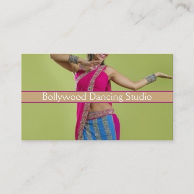 Belly Dance, Instructor, Bollywood, Visitenkarte (Vorderseite)