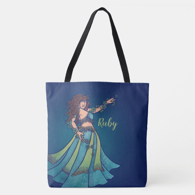 Belly Dancer Ruby Aquamarin Tasche (Vorderseite)