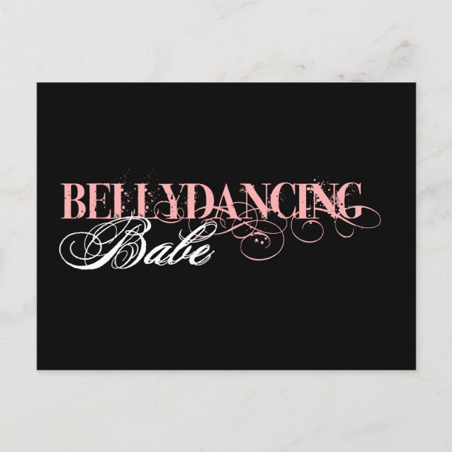 Belly Dancing Babe Postkarte (Vorderseite)