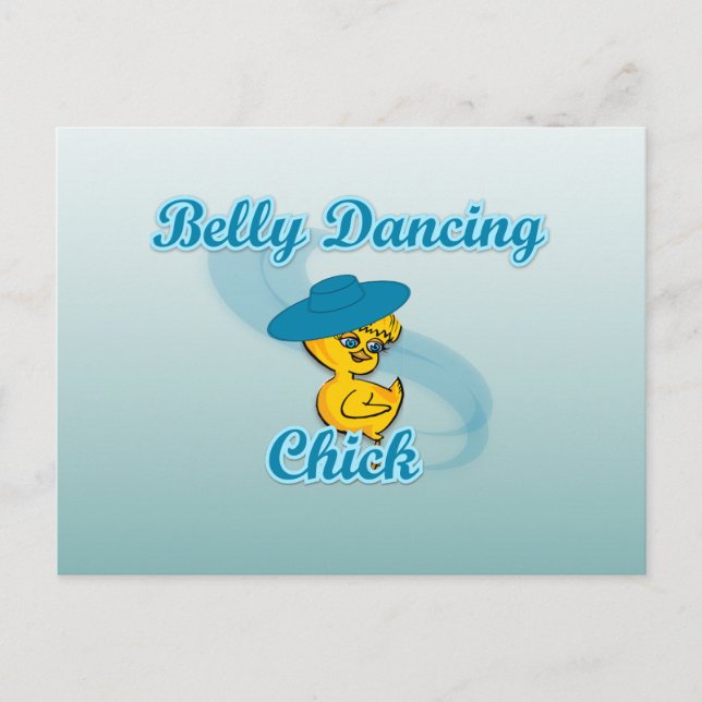 Belly Dancing Chick #3 Postkarte (Vorderseite)