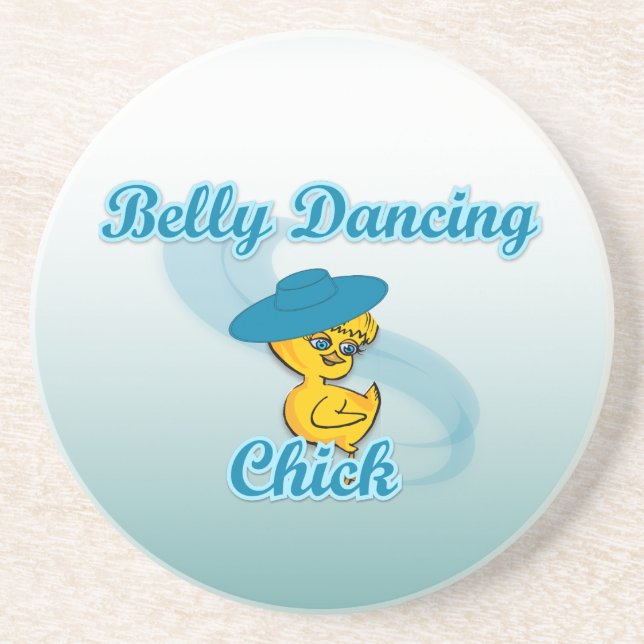 Belly Dancing Chick #3 Sandstein Untersetzer (Vorne)