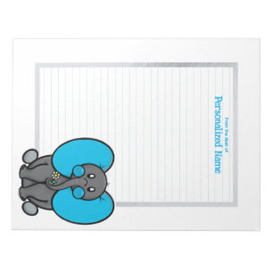 Belly Phant Gray Lined Notizblock