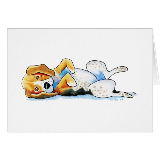 Belly Up Beagle (Vorderseite (Horizontal))