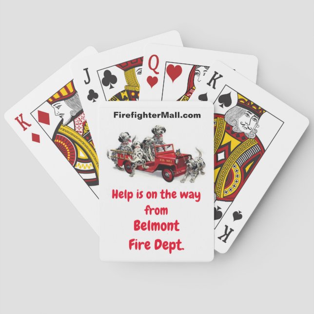 Belmont-Feuerwehr Spielkarten (Rückseite)