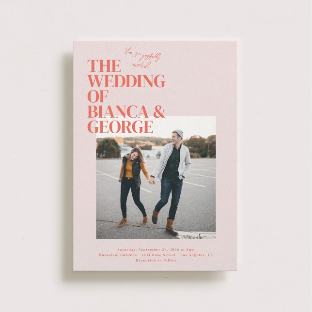 Belmont Foto Wedding Einladung (Von Creator hochgeladen)