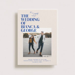 Belmont Foto Wedding Einladung