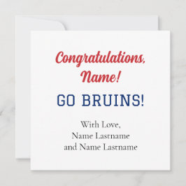 Belmont University (Go Bruins) Geschenkkarte Karte