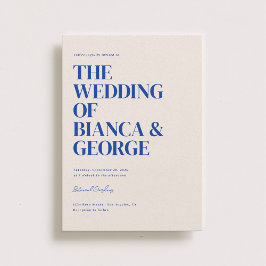 Belmont Vertical Wedding Einladung