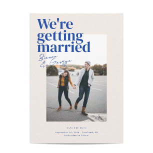 Belmont Wedding Save the Date Einladung