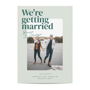 Belmont Wedding Save the Date Einladung