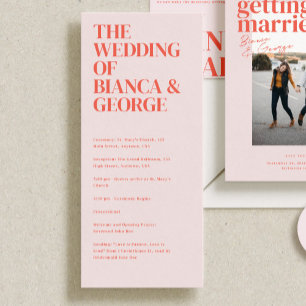 Belmont Wedding Zeremony Program