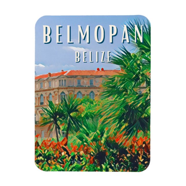 Belmopan - Die grüne Stadt Belize Magnet (Vertikal)