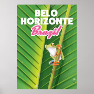 Belo Horizonte, affiche de voyage au Brésil