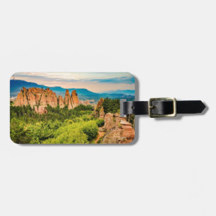 Belogradchik Rocks Bulgarien stilisiert Gepäckanhänger