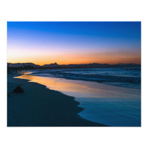 Belongil Beach kurz nach Sonnenuntergang, Byron Ba Fotodruck