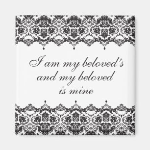 Beloved Black Lace Magnet