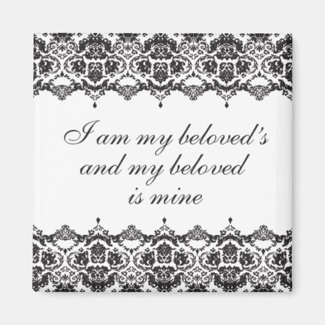 Beloved Black Lace Magnet (Vorne)