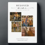 Beloved Mama Mama Happy Mother Day Foto Collage Fotoplatte<br><div class="desc">Die "Beloved Mama" Foto Collage Plaque ist eine Hommage an Bilder, die den Muttertag zu einem alltäglichen Fest macht. Diese elegante Plakette ist eine visuelle Symphonie des Gelächter und der Liebe, die sie als Mutter, Schwester, Tante oder Oma inspiriere. Ein perfektes Geschenk zum Gedenken an ihren Geburtstag oder ihren ersten...</div>