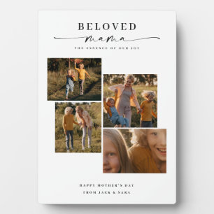 Beloved Mama Mama Happy Mother Day Foto Collage Fotoplatte