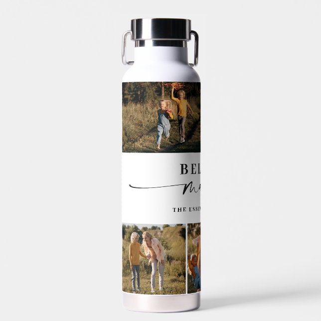 Beloved Mama Mama Happy Mother Day Foto Collage Trinkflasche (Vorne)