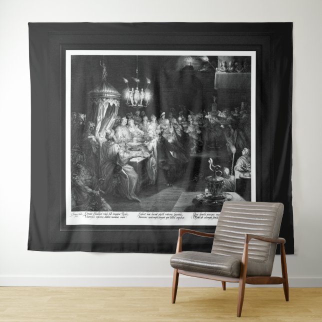 Belshazzar's Fest von Engraver Jan Muller Wandteppich (Beispiel (Horizontal))