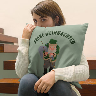 Belsnickel Cartoon Personalisiert Weihnachten Kissen
