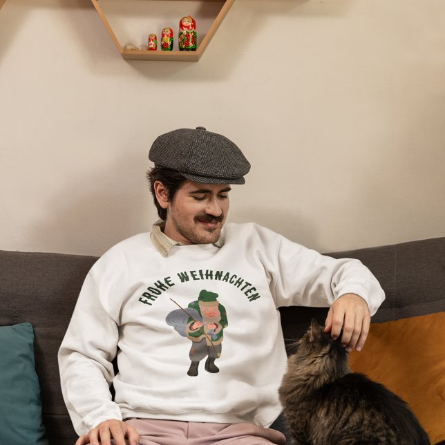 Belsnickel Cartoon Personalisiert Weihnachten Sweatshirt (Von Creator hochgeladen)
