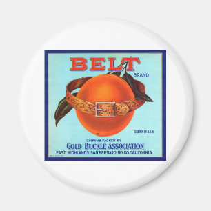 Belt Brand California Orange Magnet