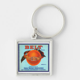 Belt Brand California Orange Schlüsselanhänger