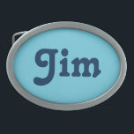 Belt Buckle Jim Ovale Gürtelschnalle<br><div class="desc">Belt Buckle Jim</div>