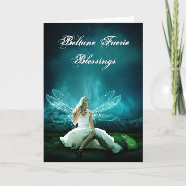 Beltane Fee Segen Pagan Grußkarte Karte (Vorderseite)