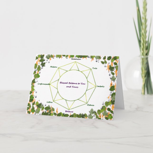 Beltane Gruß-Karte Karte (Vorderseite)