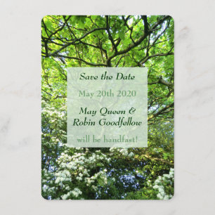 Beltane Pagan Handfastkarte Save the Date Karte