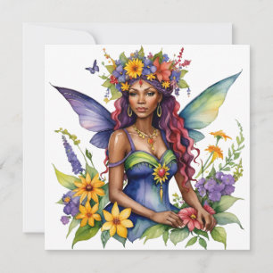 Beltane Sommer Fee Floral Wicca Sabbat  Feiertagskarte