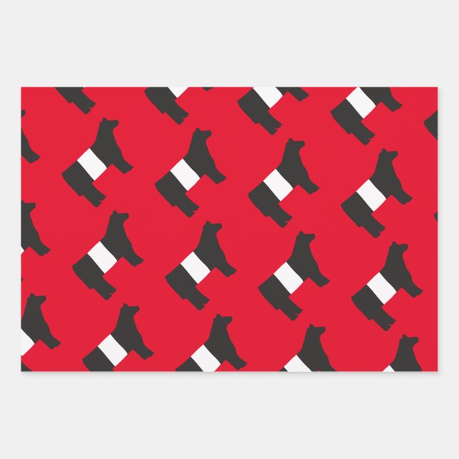 Beltie, Belted Galloway Gift Wrap Sheet Sets Geschenkpapier Set (Vorderseite 3)
