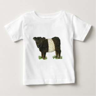 "Beltie" umgeschnallter Galloway Baby T-shirt