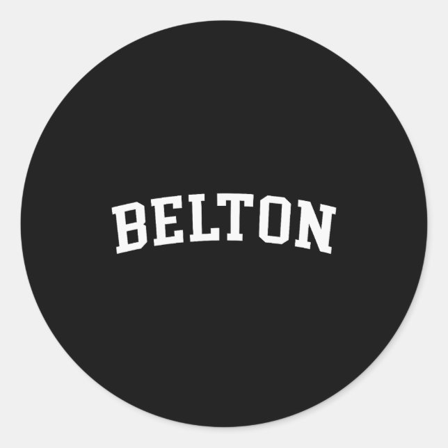Belton  runder aufkleber (Vorderseite)
